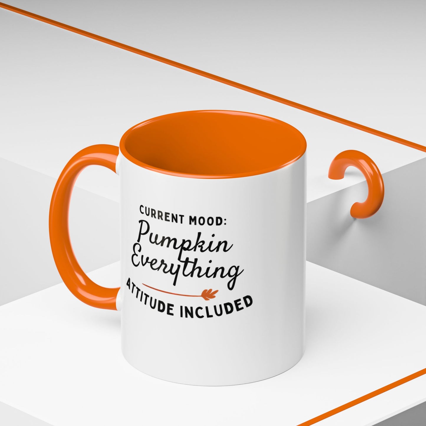 Pumpkin Everything Attitude Included Mug, Funny Fall Coffee Cup, Pumpkin Spice Gift, Sarcastic Autumn Mug for Moms