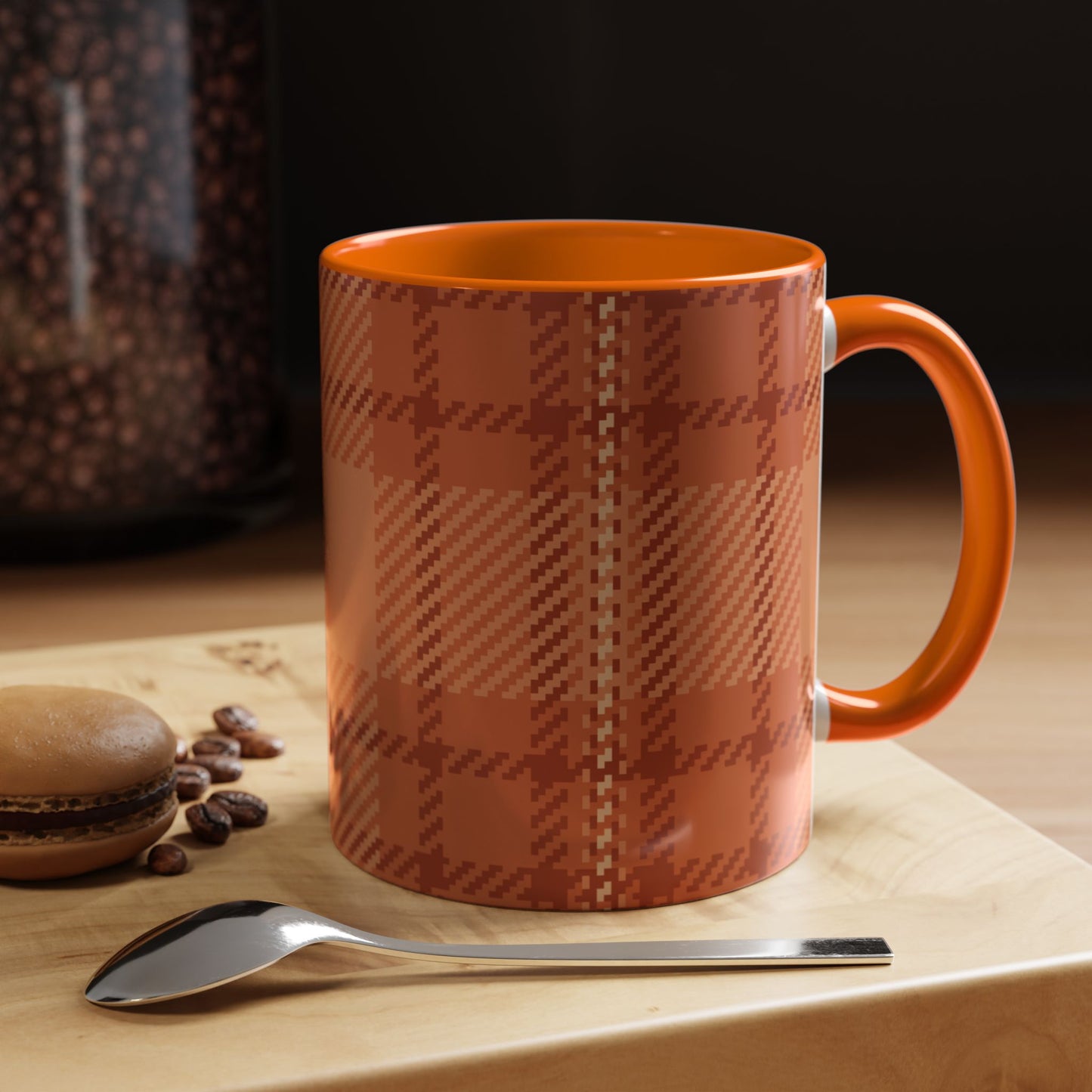 Flannels Football & Faking It Mug, Funny Fall Coffee Cup, Sarcastic Football Gift, Game Day Mug, Autumn Plaid Coffee Mug