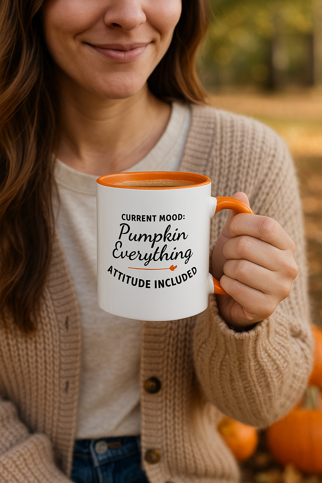 Pumpkin Everything Attitude Included Mug, Funny Fall Coffee Cup, Pumpkin Spice Gift, Sarcastic Autumn Mug for Moms