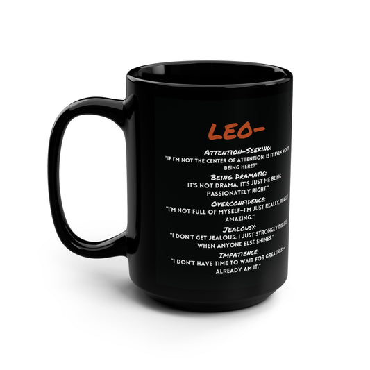 Leo Zodiac 15 oz Mug – Main Character Energy in Every Sip