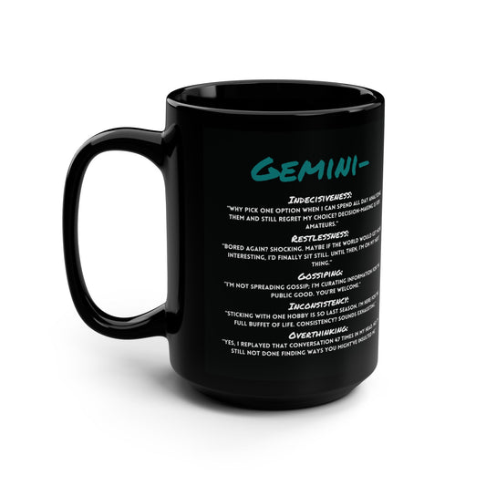 Gemini Zodiac 15 ozMug – Two Personalities, One Fabulous Cup of Coffee