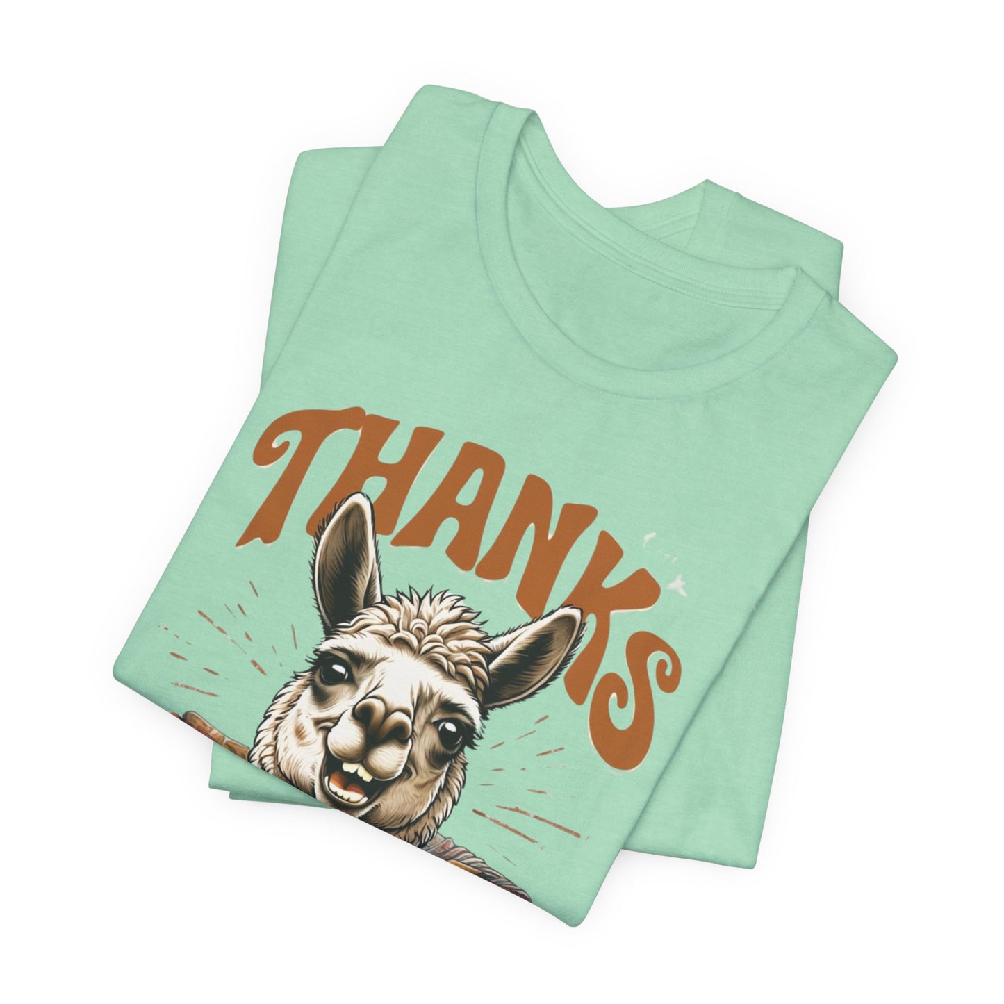 Thanks Its the Trauma Llama T-Shirt  Funny Therapy Humor Tee  Sarcastic Mental Health Gift  Unisex Bella+Canvas 3001  Gift for Overthinkers