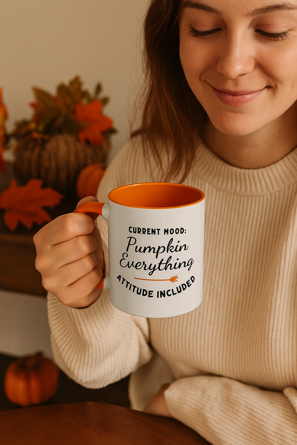 Pumpkin Everything Attitude Included Mug, Funny Fall Coffee Cup, Pumpkin Spice Gift, Sarcastic Autumn Mug for Moms