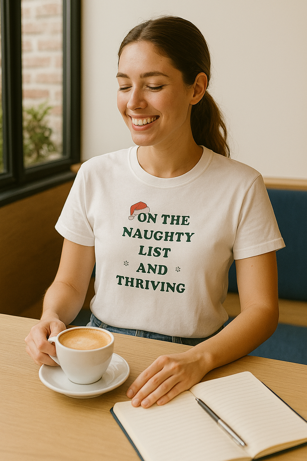 Festive Naughty List Tee - Unisex Short Sleeve T-Shirt for Holiday Cheer, Christmas Gift, Party Wear, Casual Style, Humor